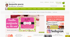 Desktop Screenshot of beaute-pure-boutique.com